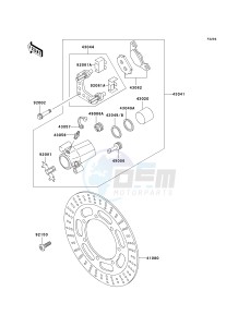 VN 800 A [VULCAN 800] (A6-A9) [VULCAN 800] drawing FRONT BRAKE