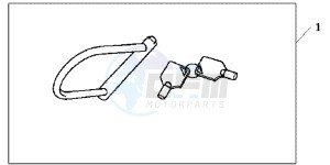 VFR800XC drawing U LOCK