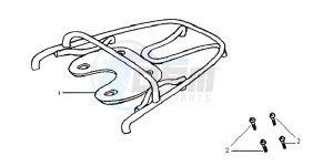 JET BASIX 50 drawing REAR LUGGAGE FRAME