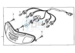 ATTILA - 150 cc drawing HEADLIGHT