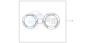 CB600F39 Spain - (SP / ST 25K) drawing CRANCASE RING SET