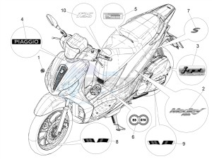 MEDLEY 125 4T IE ABS E4 2020 (APAC) drawing Plates - Emblems