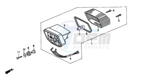 NSR50R drawing TAILLIGHT