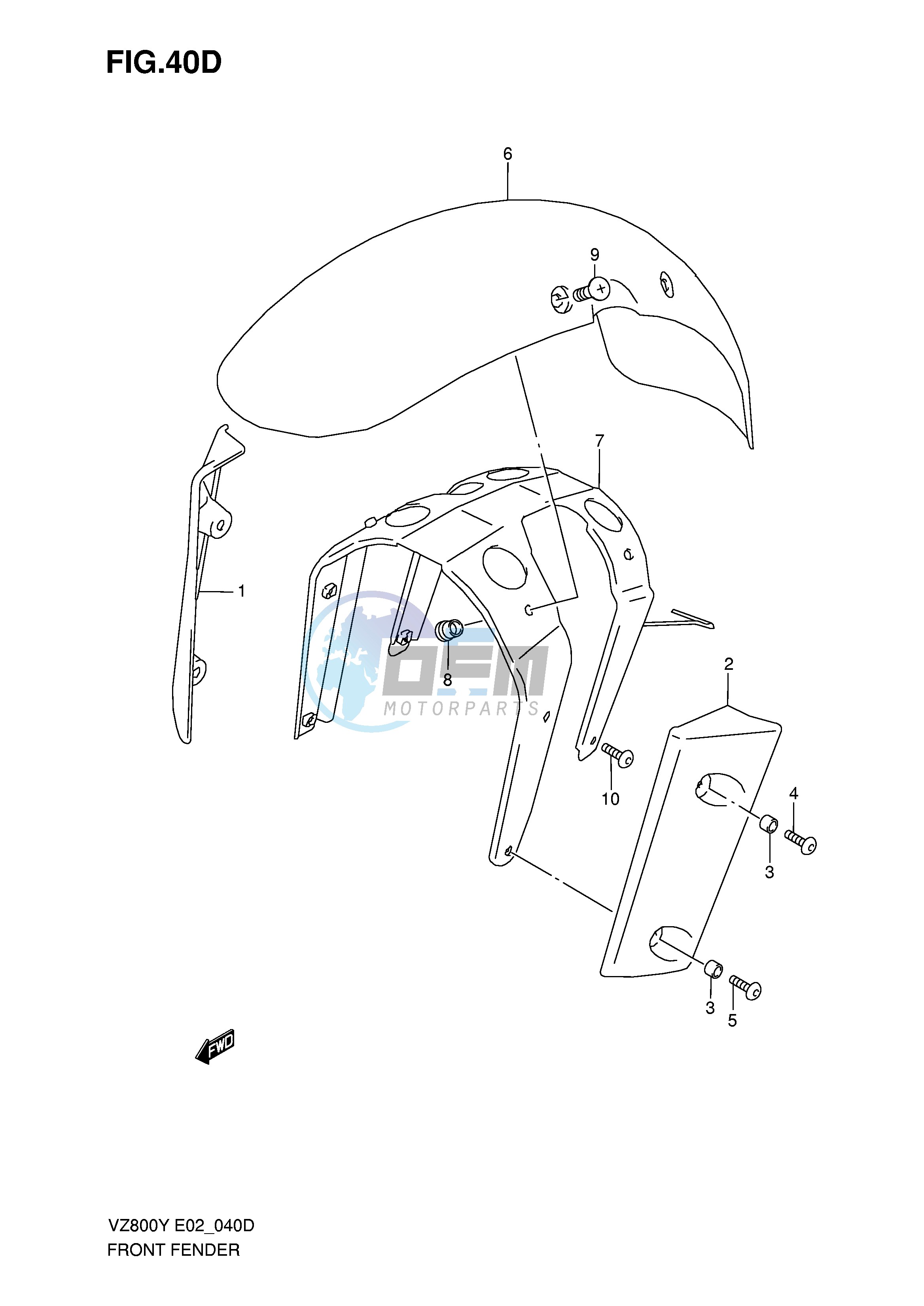 FRONT FENDER (MODEL K1 K2 K3)