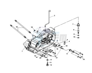 QUAD LANDER 300S drawing CRANKCASE / STARTER