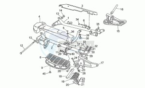 California 1100 drawing Foot rests