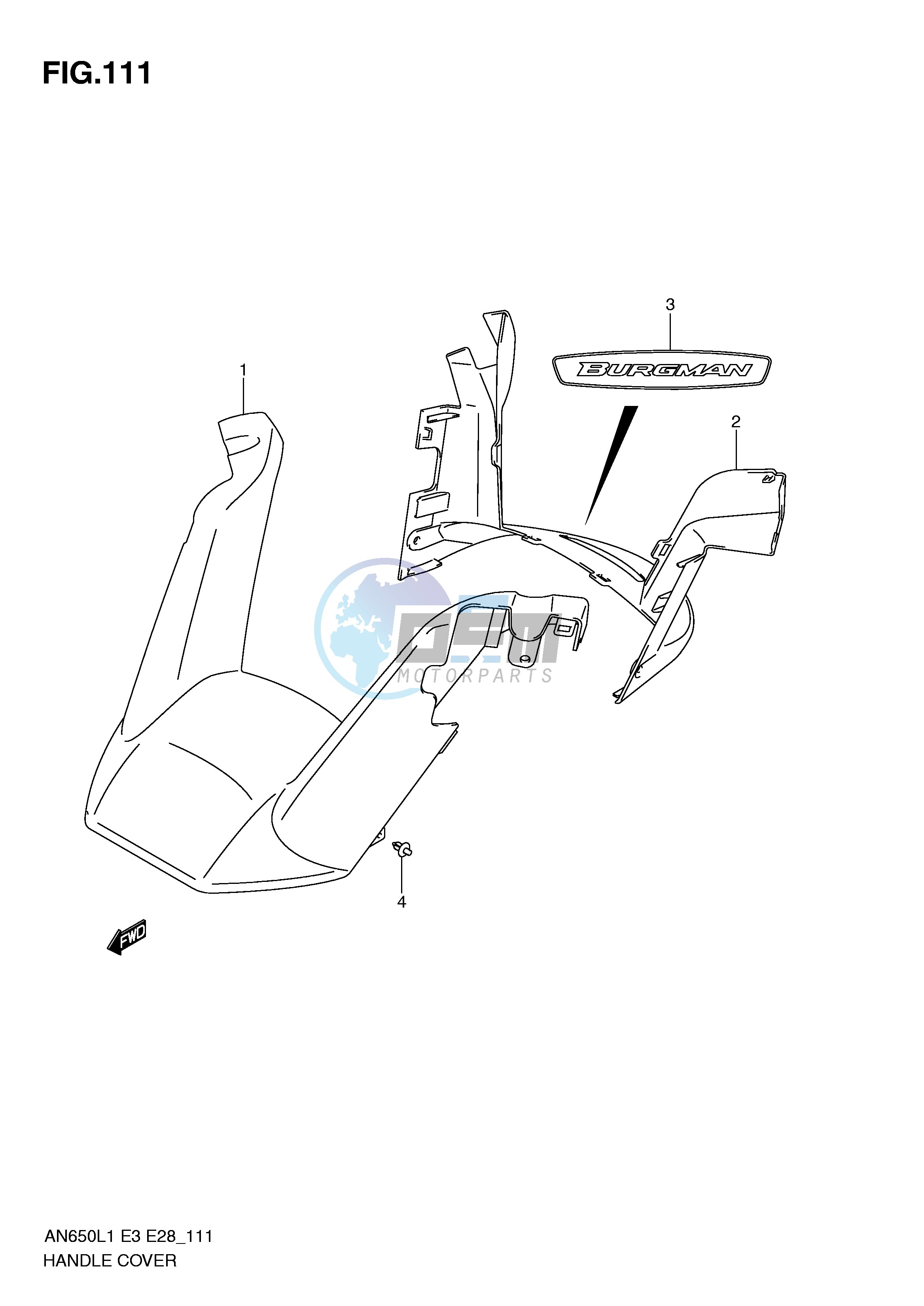 HANDLE COVER (AN650AL1 E33)