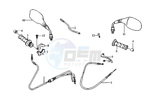 MASK - 50 cc drawing HANDLEBAR CONTROLS