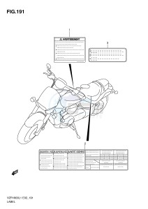 VZR1800 (E2) INTRUDER drawing LABEL (VZR1800ZUFL1 E19)