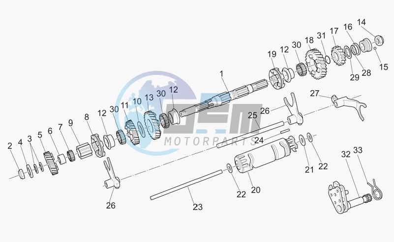 Driven shaft