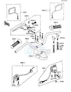 KZ 440 G (G1) drawing HANDLEBAR