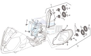 RSV 1000 Tuono drawing Headlight