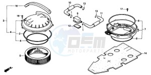 ST1100A drawing AIR CLEANER