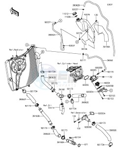 NINJA ZX-10R ABS ZX1000SGF XX (EU ME A(FRICA) drawing Water Pipe