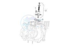 Scarabeo 125-200 e3 (eng. piaggio) drawing Chain tensioner