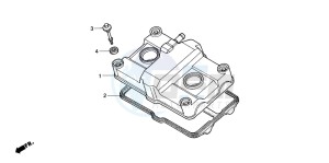 CB500 drawing CYLINDER HEAD COVER