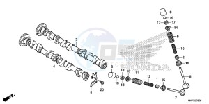 CBR1000S1 2ED - (2ED) drawing CAMSHAFT/VALVE