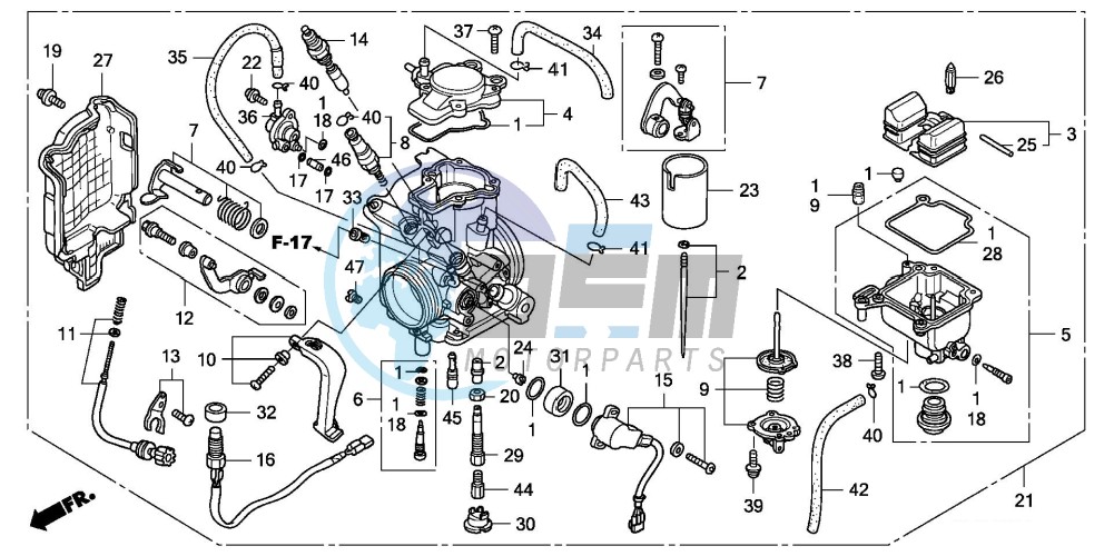 CARBURETOR (TRX450R4,5)