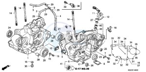 CRF250XB CRF250X ED drawing CRANKCASE