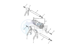 YZF R6 600 drawing SHIFT CAM-FORK