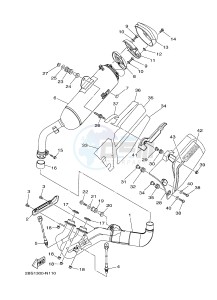 XT1200Z (2BS4) drawing EXHAUST