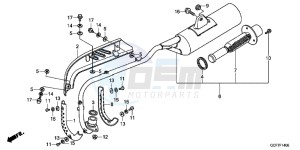 CRF70FC drawing EXHAUST MUFFLER