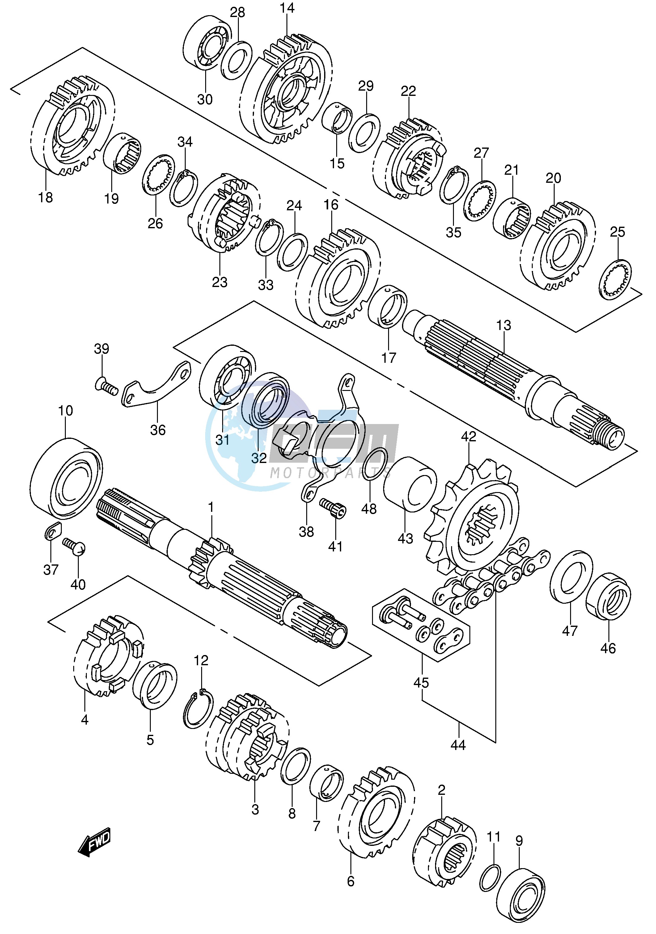 TRANSMISSION (MODEL K4 K5 K6)