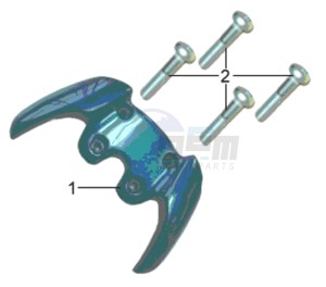 JET EURO X 50 25KMH drawing REAR LUGGAGE FRAME