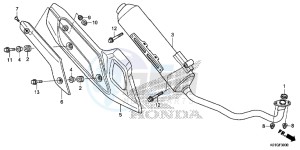 SH125DG SH125D E drawing EXHAUST MUFFLER