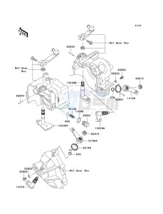 KAF 950 C [MULE 3010 TRANS4X4 DIESEL] (C7F) C7F drawing GEAR CHANGE MECHANISM