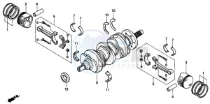 GL1500SE GOLDWING SE drawing CRANKSHAFT/PISTON