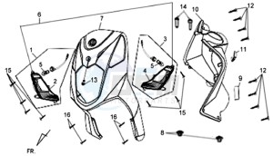 ORBIT 50 2T NAKED drawing COWLING FRONT / COWLING INNER