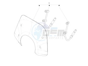 PX 125 2T NOABS E3 (EMEA, APAC) drawing Windshield - Glass