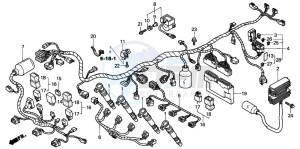 CBR900RR FIRE BLADE drawing WIRE HARNESS (CBR900RRY,1/RE1)