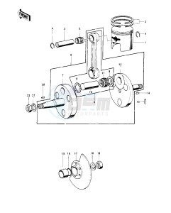 G4 TR (D-E) 100 drawing CRANKSHAFT_PISTON_ROTARY VALVE -- 74-75- -