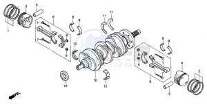 GL1500SE GOLDWING SE drawing CRANKSHAFT/PISTON