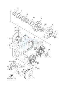 YFM300 RAPTOR 300 (1SC5) drawing CLUTCH