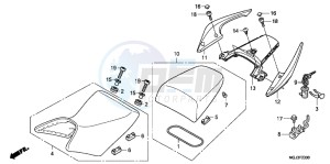 CBF1000FB drawing SEAT