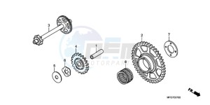 CB600F9 Spain - (SP / 25K) drawing STARTING DRIVEN GEAR