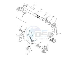 YZ F 250 drawing SHIFT SHAFT