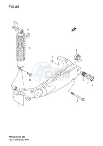 AN650 (E2) Burgman drawing REAR SWINGING ARM