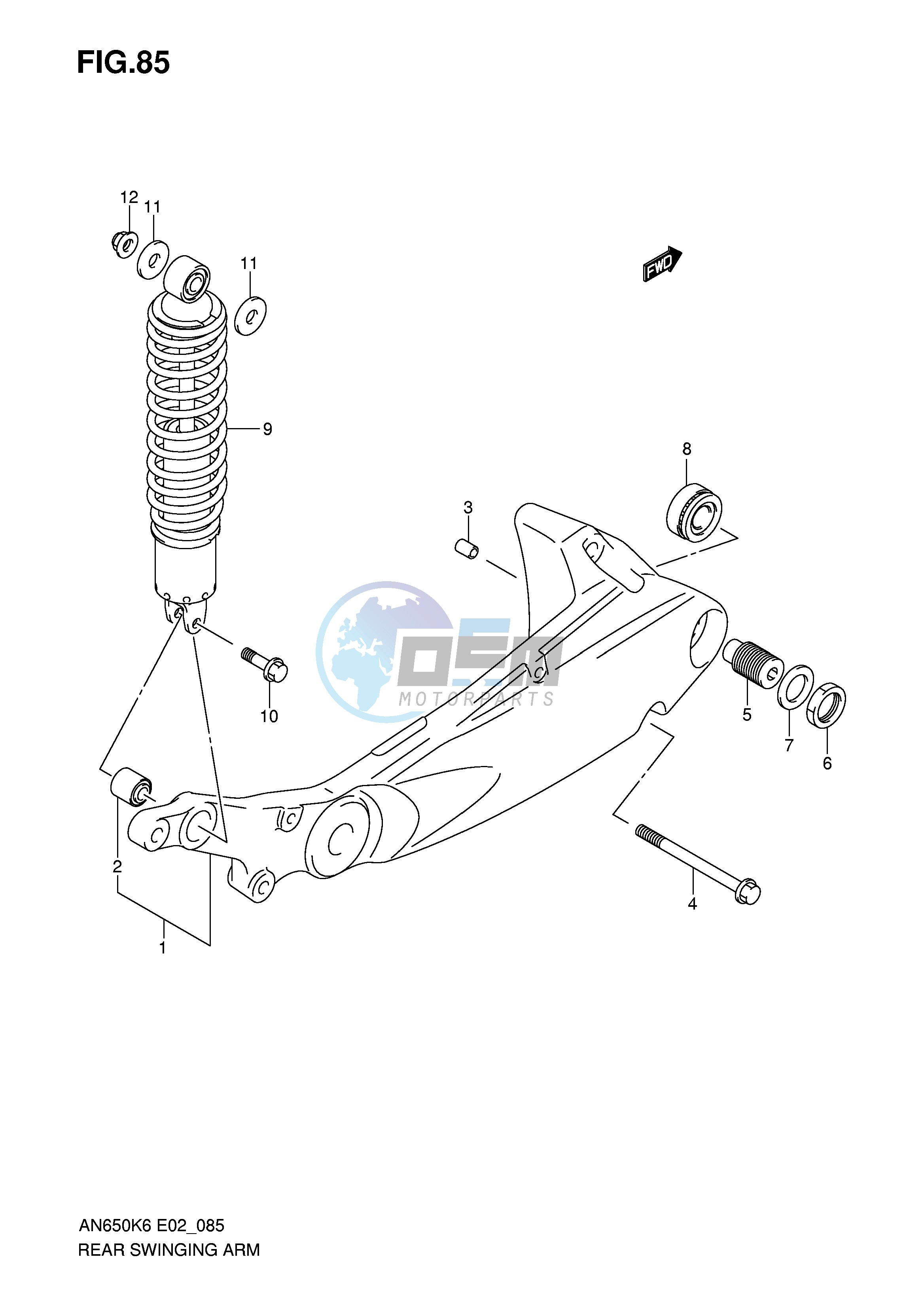 REAR SWINGING ARM