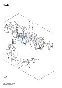 GSX1250FA (E2) drawing THROTTLE BODY