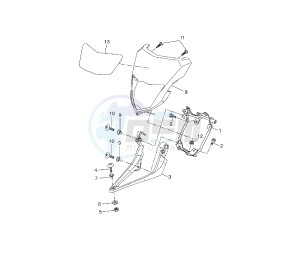 WR R 125 drawing COWLING