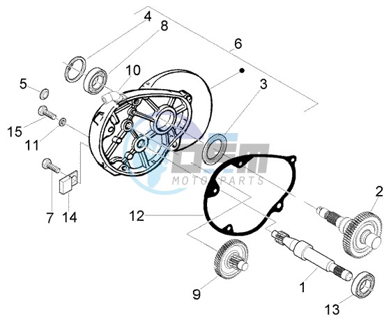 Rear wheel shaft