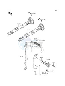 ZX 900 B [NINJA ZX-9R] (B4) [NINJA ZX-9R] drawing CAMSHAFT-- S- -_TENSIONER