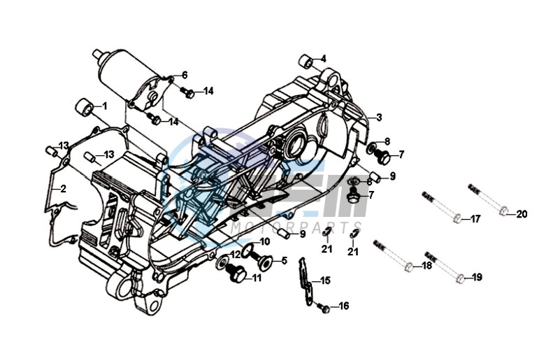 CRANKCASE COVER LEFT