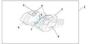 CBR1100XX SUPER BLACKBIRD drawing PANNIER ACCURATE SILVER