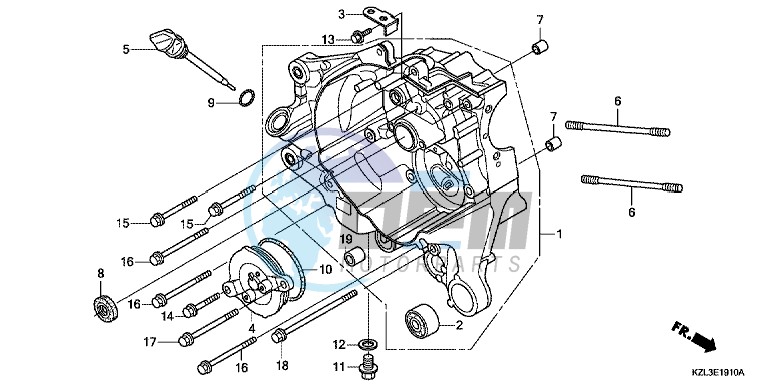 RIGHT CRANKCASE