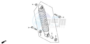 TRX350FM RANCHER 4X4 drawing REAR CUSHION